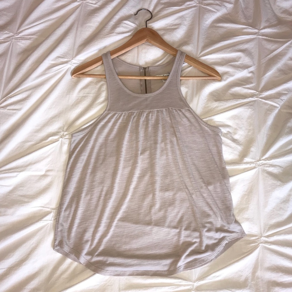 American Eagle Tan High Neck Tank